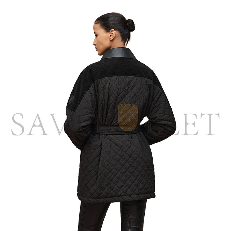 H**me5 MIXED LEATHER COAT H6H0161DM0232